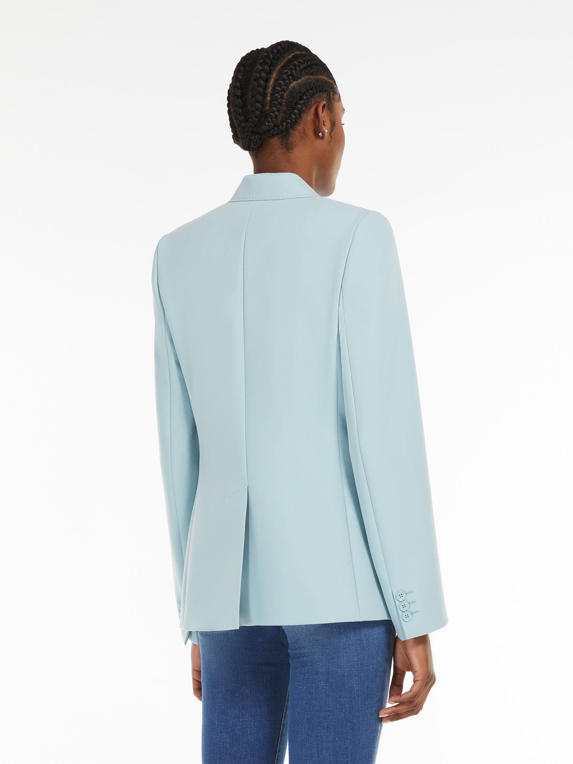 UVA Single-breasted blazer in stretch wool-blend canvas - 4