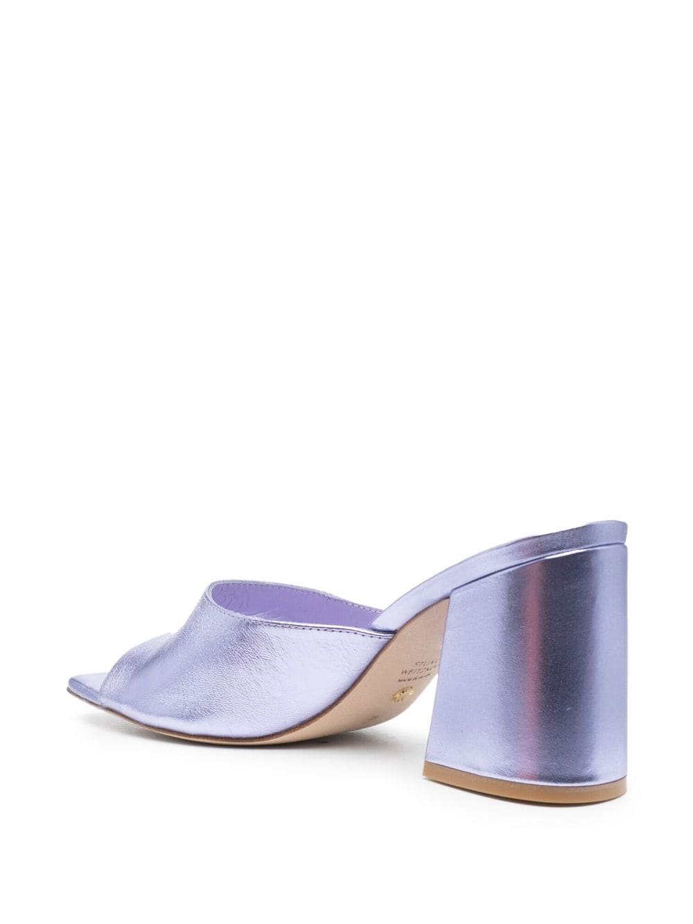 Tia 85mm metallic-finish mules - 3