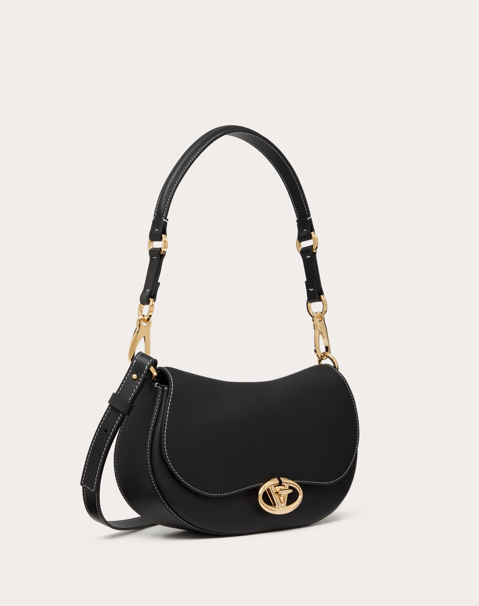 SMALL VALENTINO GARAVANI OHVAL SHOULDER BAG IN NAPPA CALFSKIN - 2