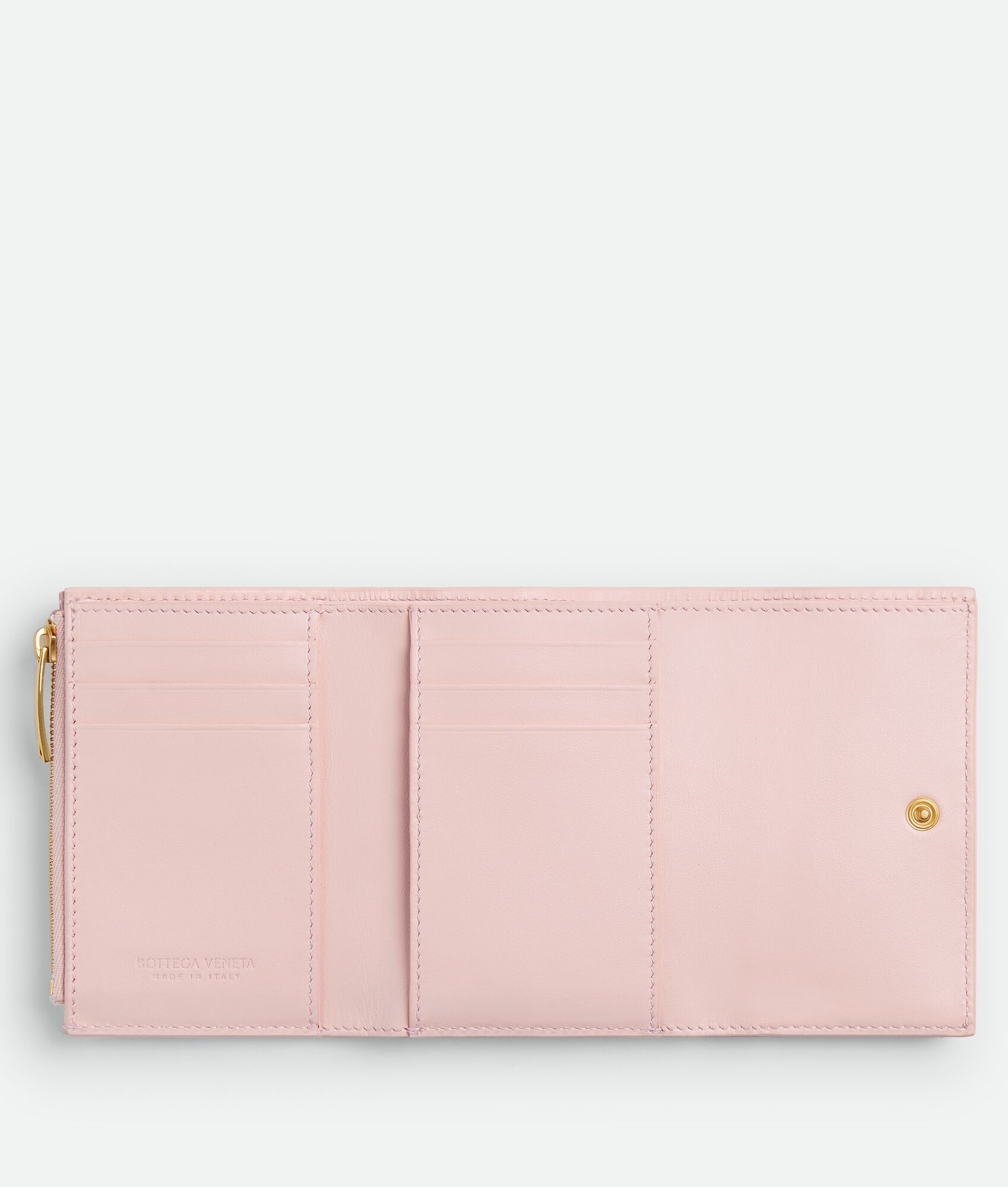 Intrecciato Tri-Fold Zip Wallet - 2