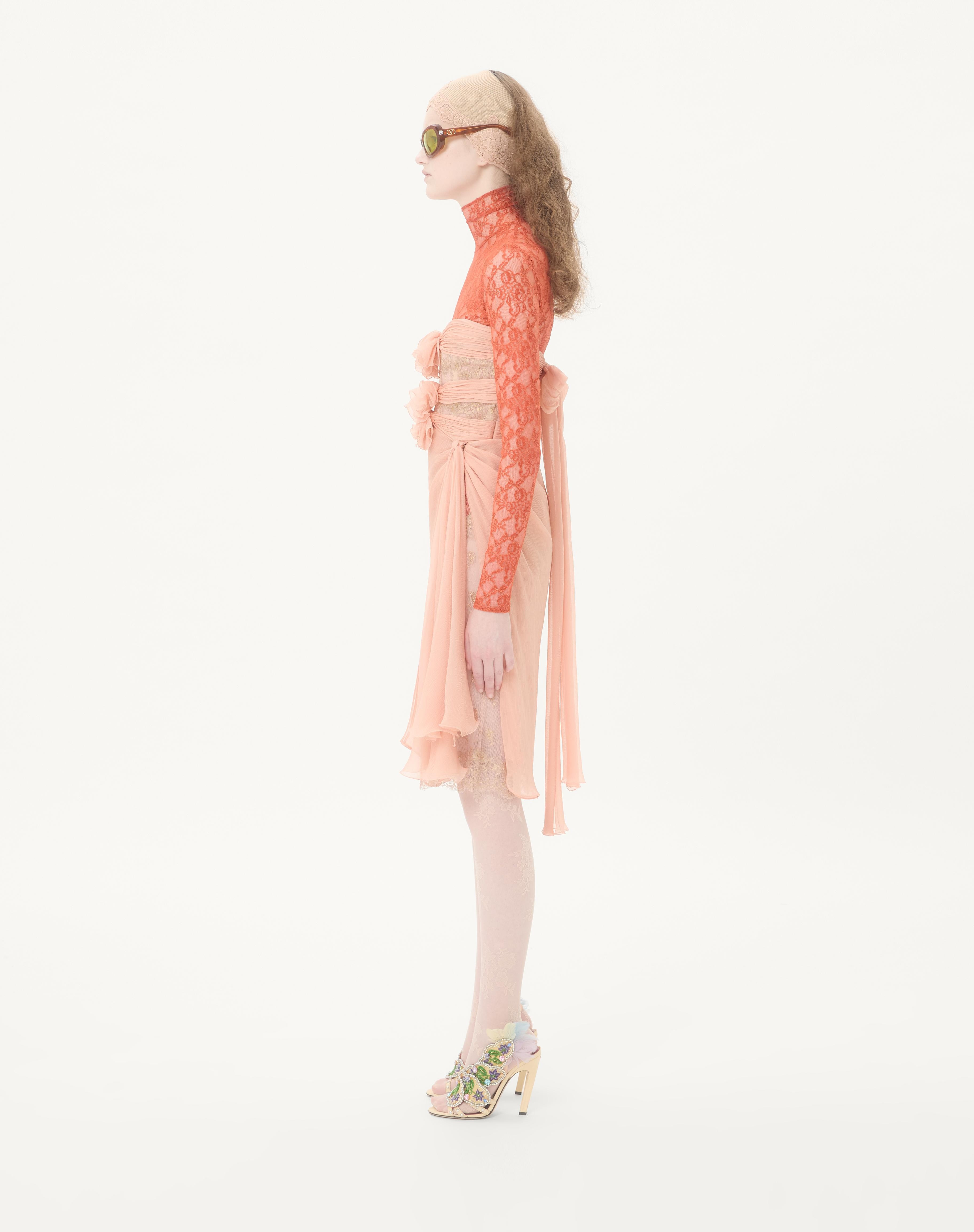 CREPPONNE CHIFFON DRESS - 6