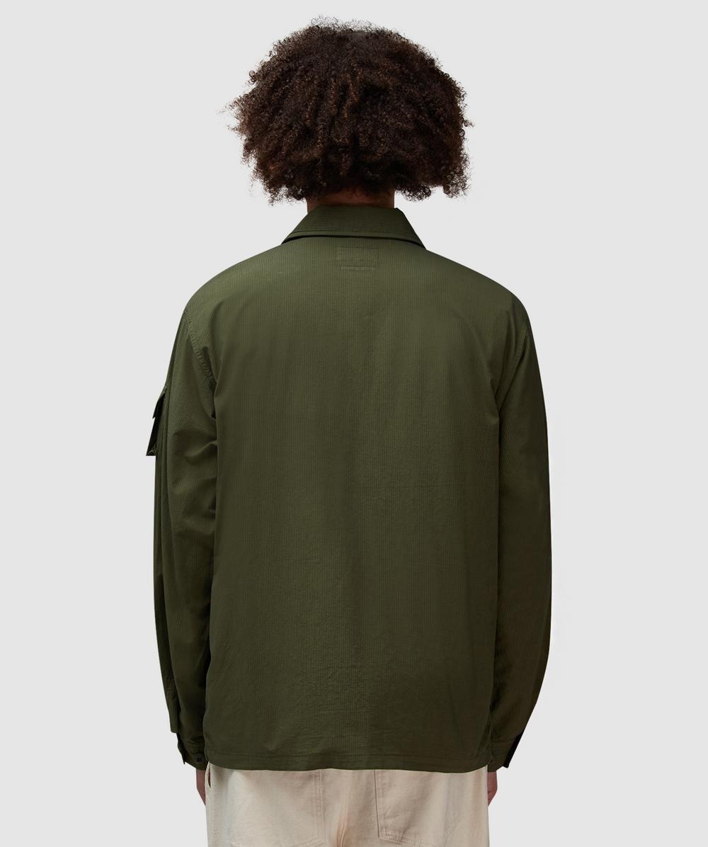 Textured military shirt jacket - 3
