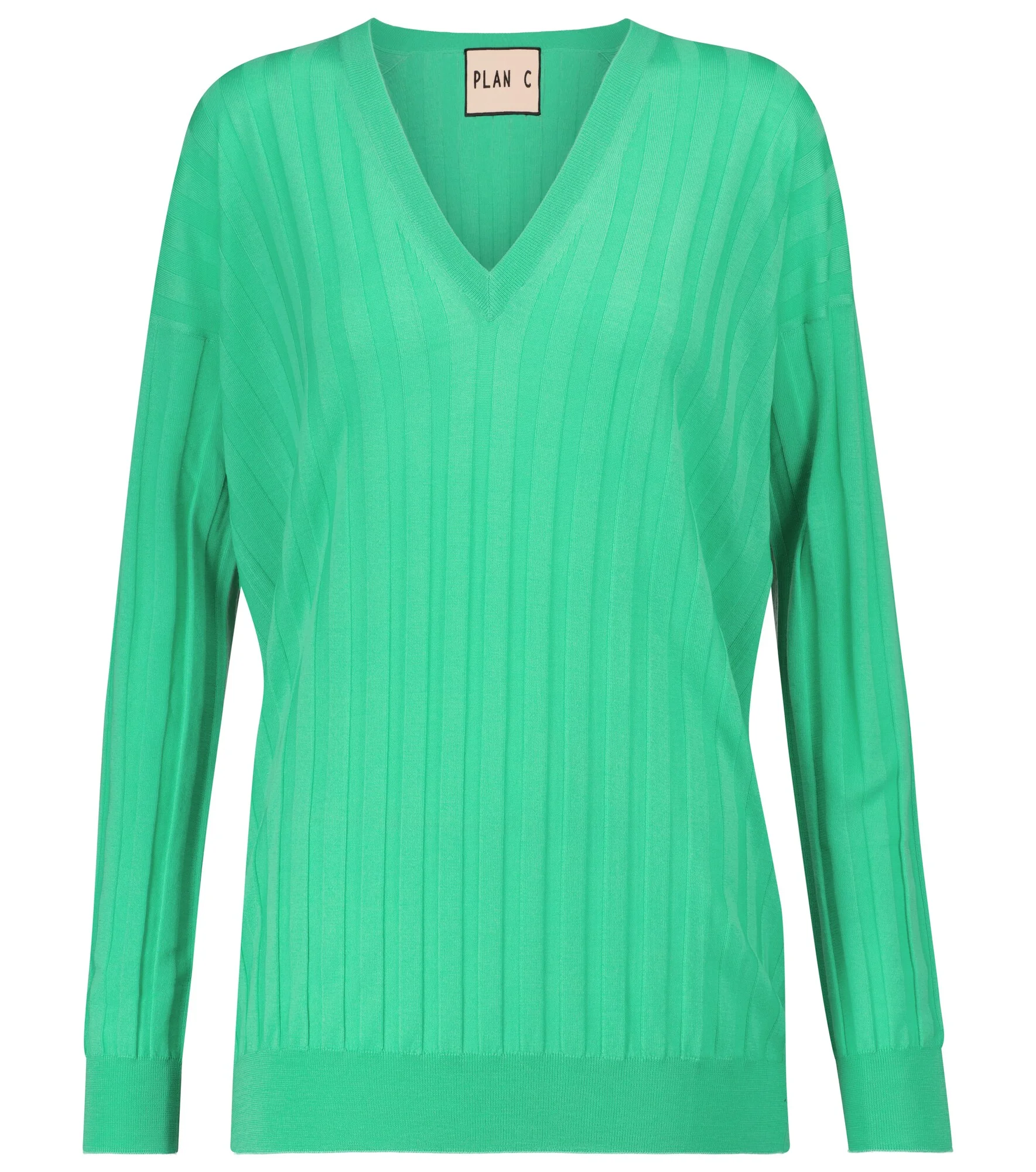 Ribbed wool sweater - 1