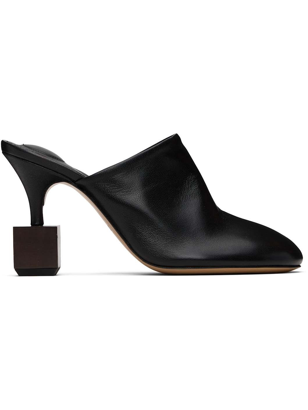Black 'The Bisou' Mules - 1