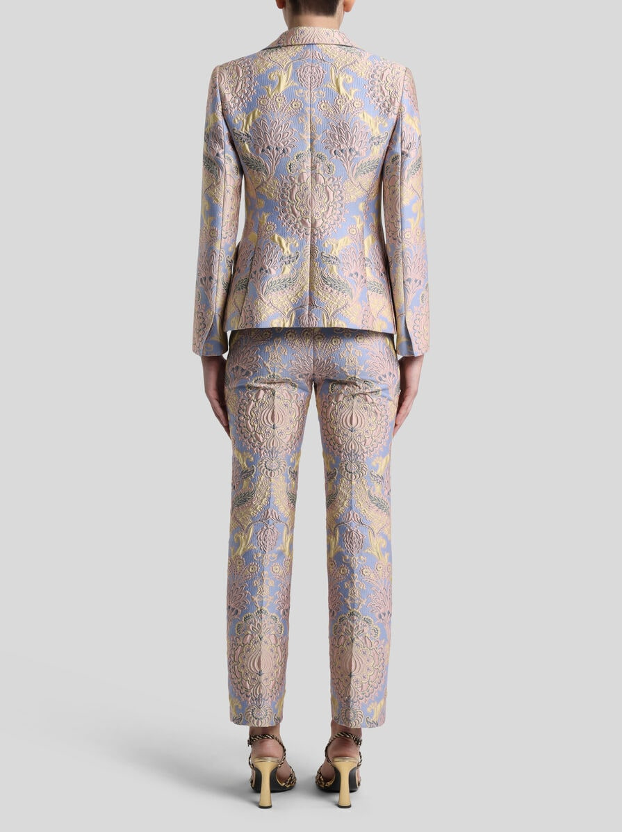 FLORAL JACQUARD JACKET - 4
