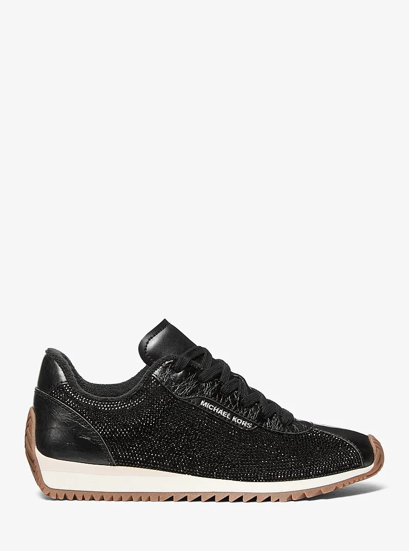 Rhodes Embellished Leather Trainer - 1