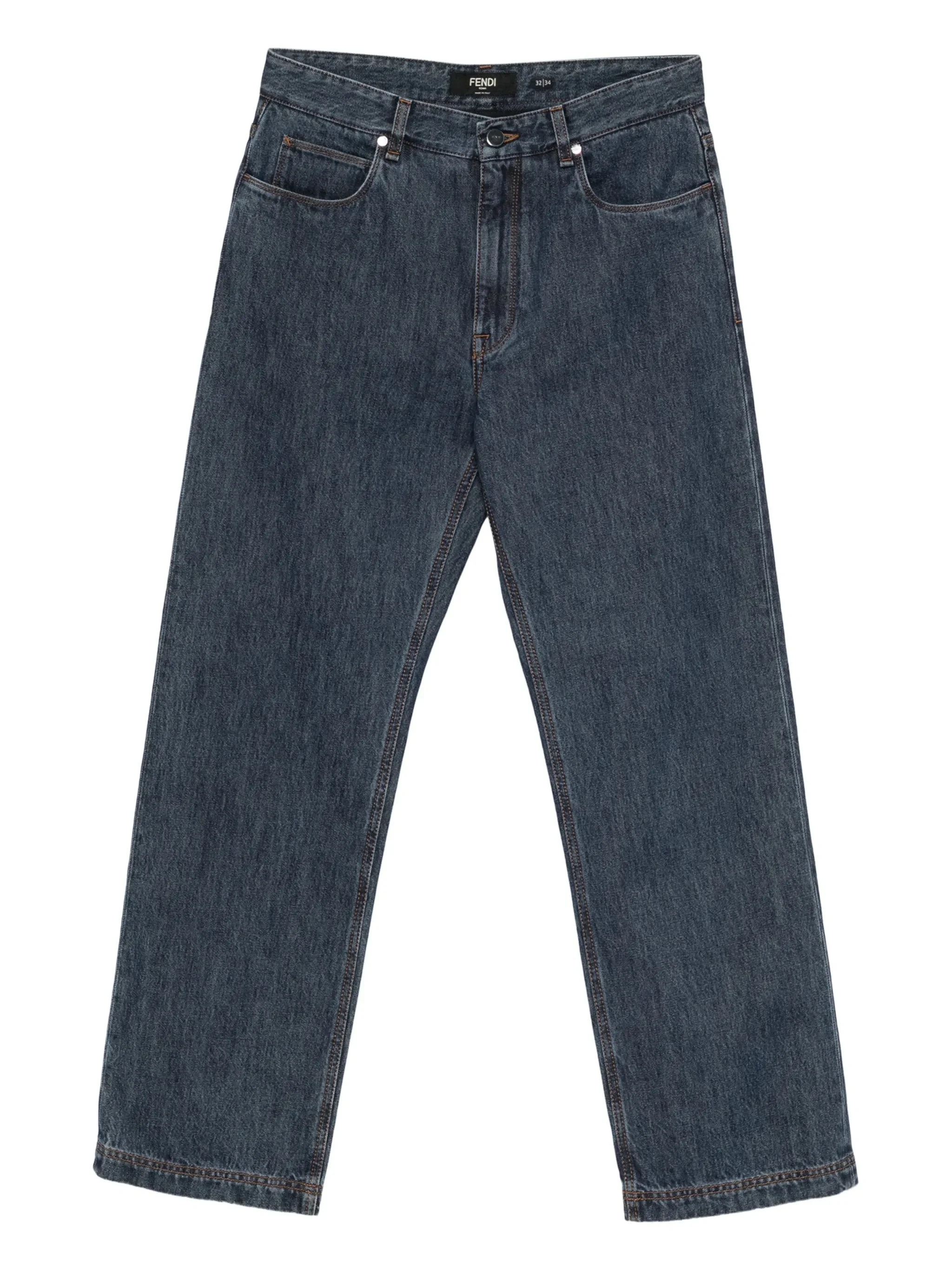 Fendi Padded Straight Bootcut Jeans - 1