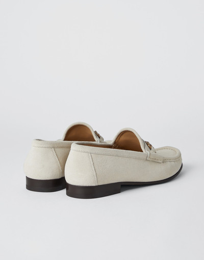 Brunello Cucinelli Suede loafers with bit outlook