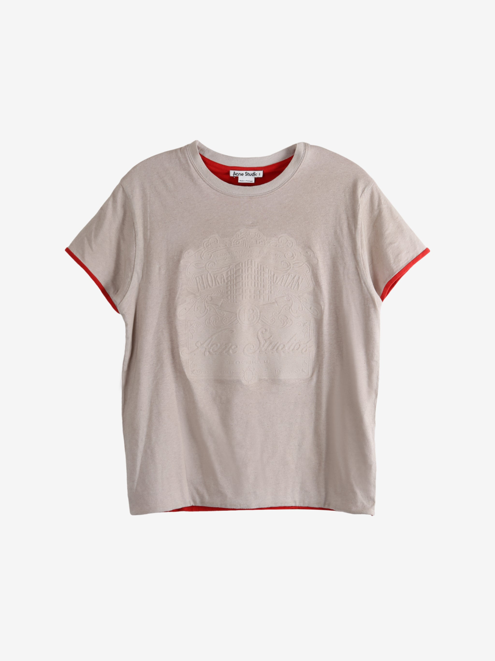 ACNE STUDIOS - Women Embossed Logo T-Shirt - 4