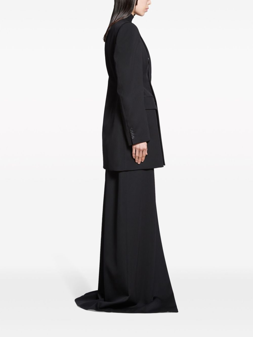 Balenciaga Women Wool Double-Breasted Jacket - 3