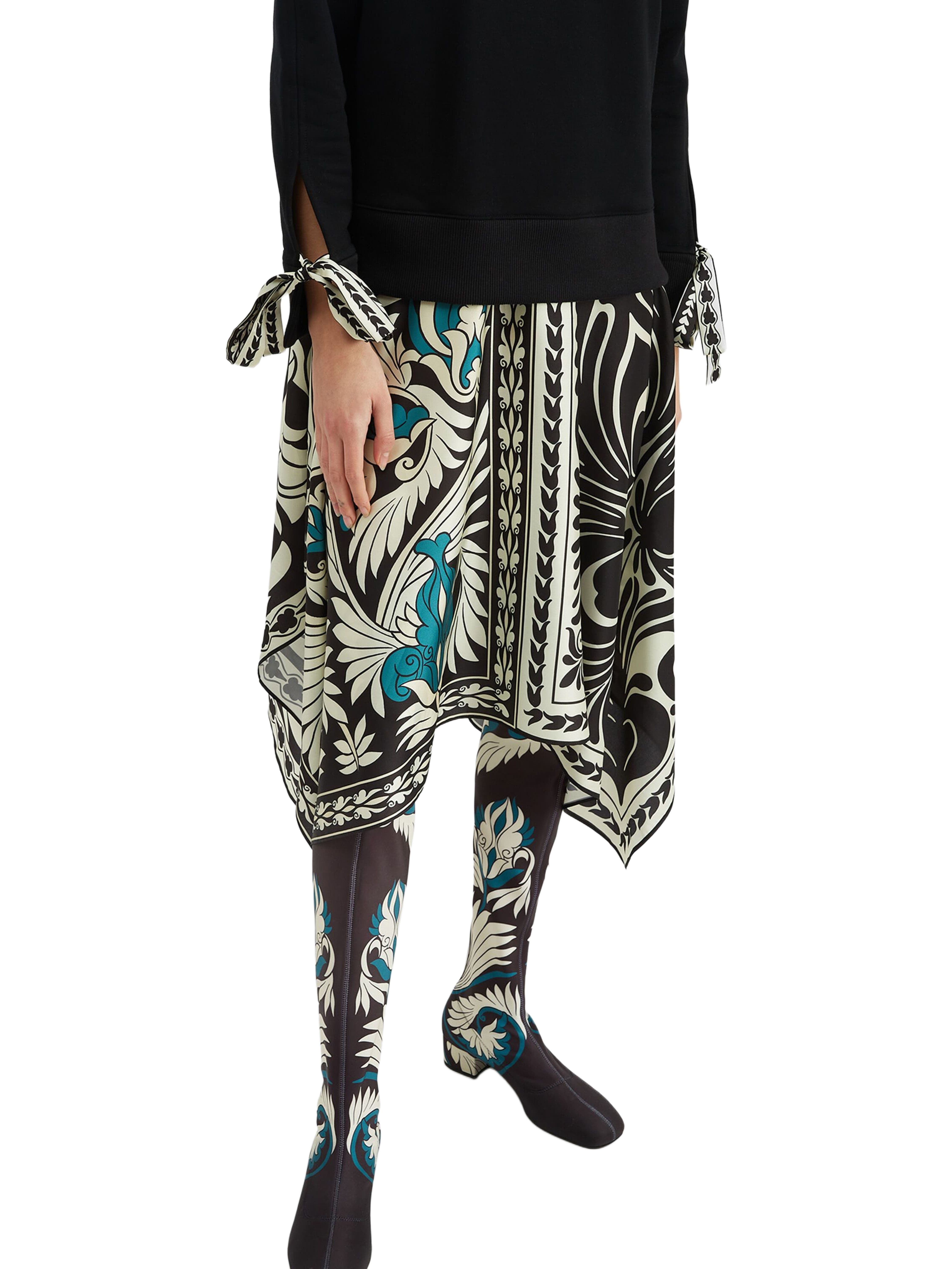 La DoubleJ Edie High Boots Mix Tiles Ottanio at Nordstrom - 4