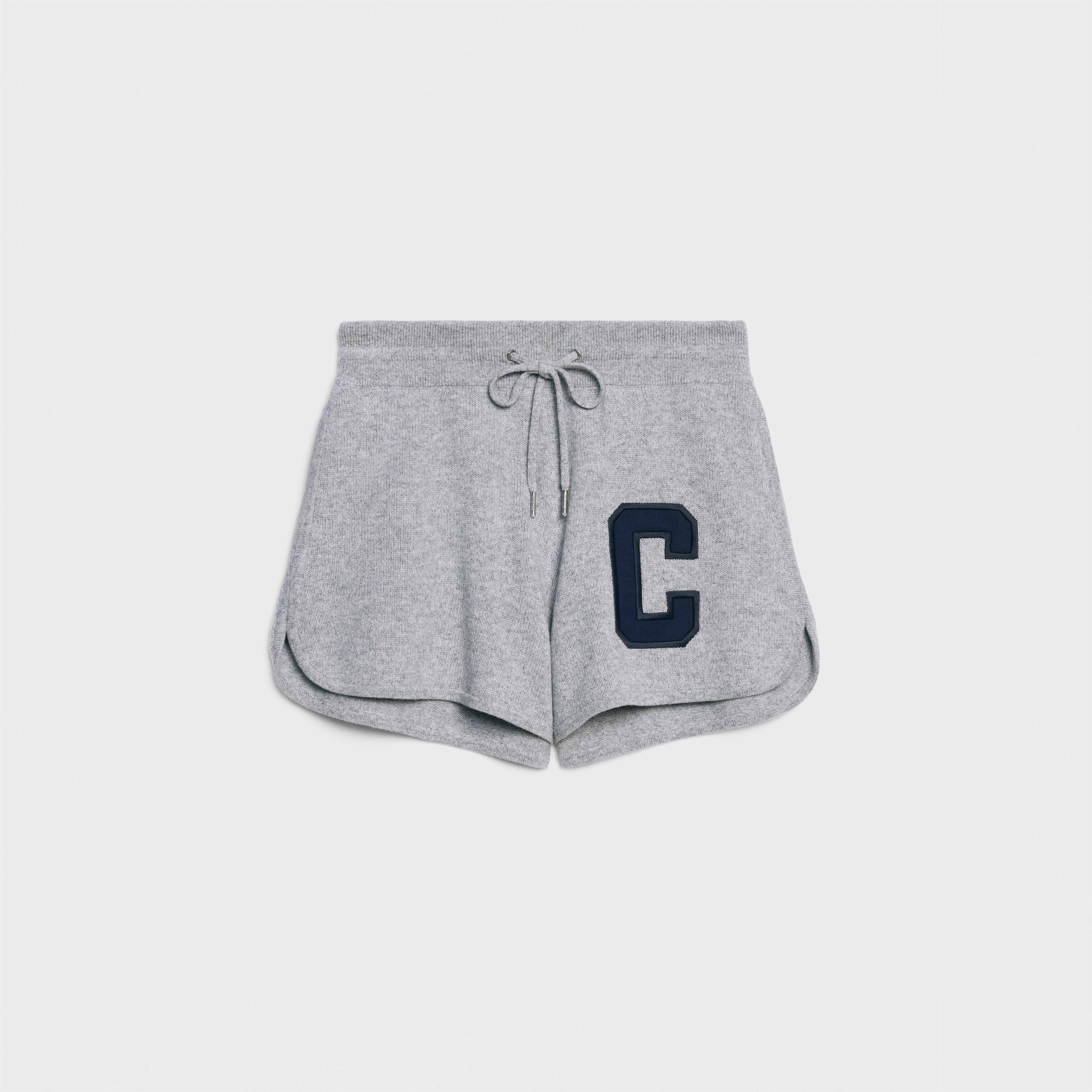 C ATHLETIC CASHMERE/WOOL SHORTS - 1