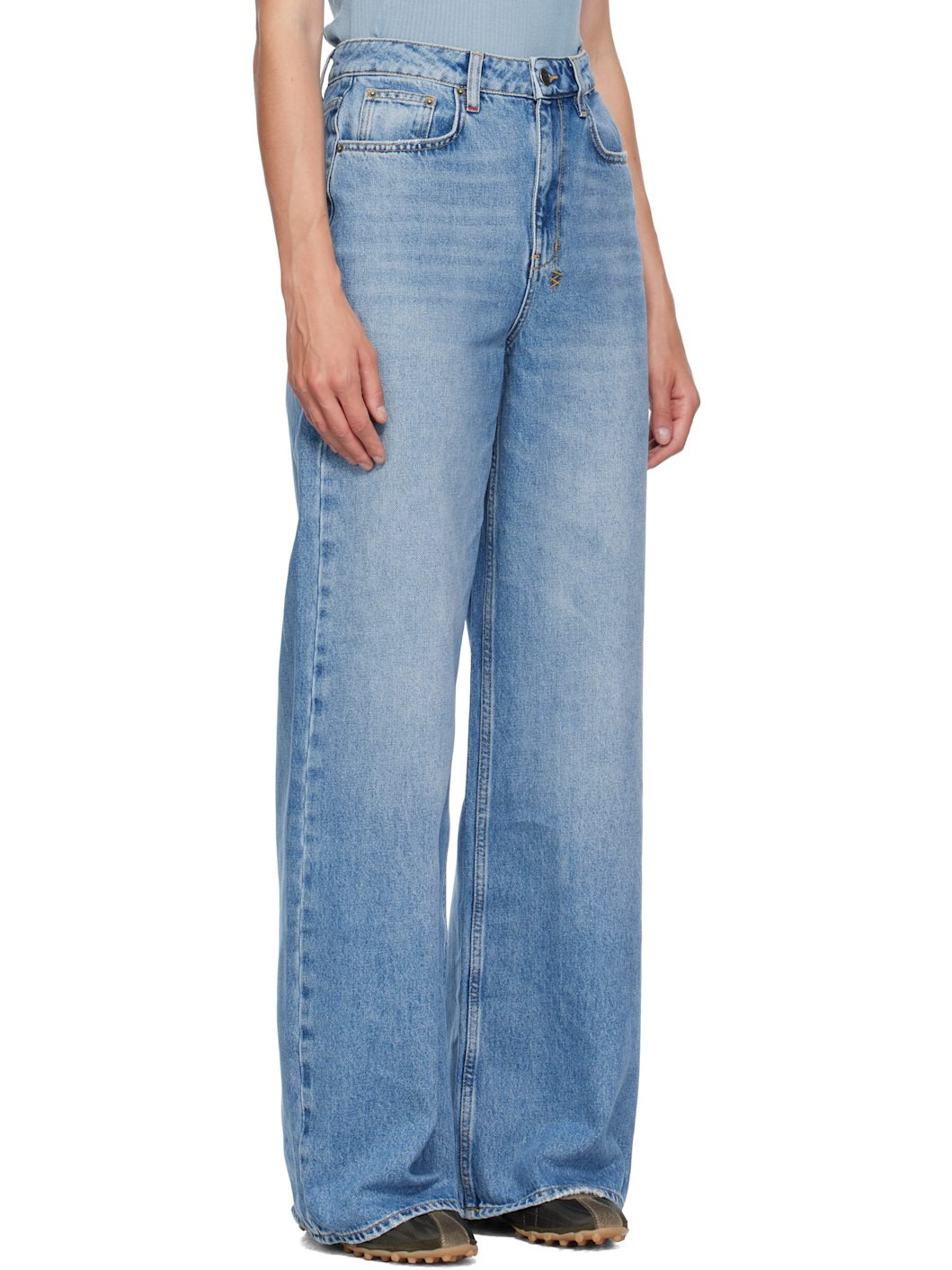 Blue Baggy Strider Horizon Jeans - 2