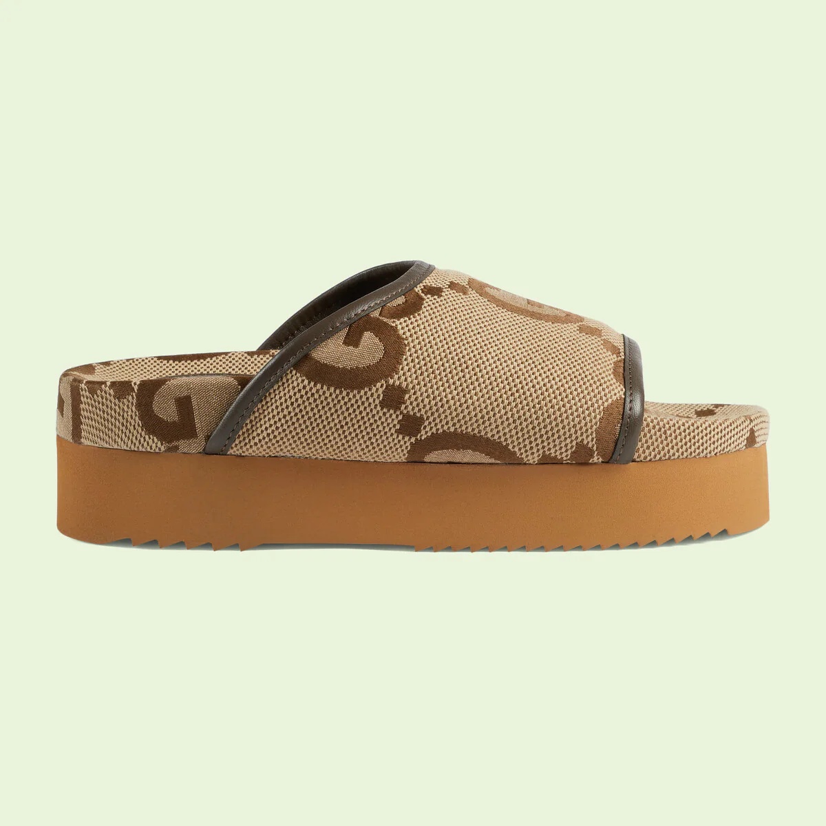 Women's jumbo GG platform slide - 1