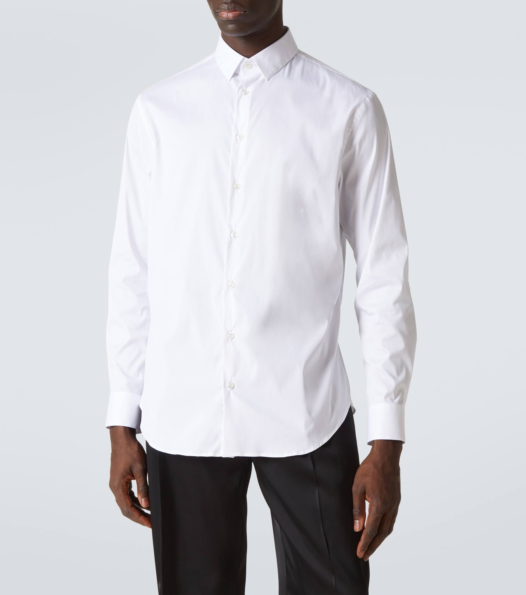 Cotton-blend poplin shirt - 3