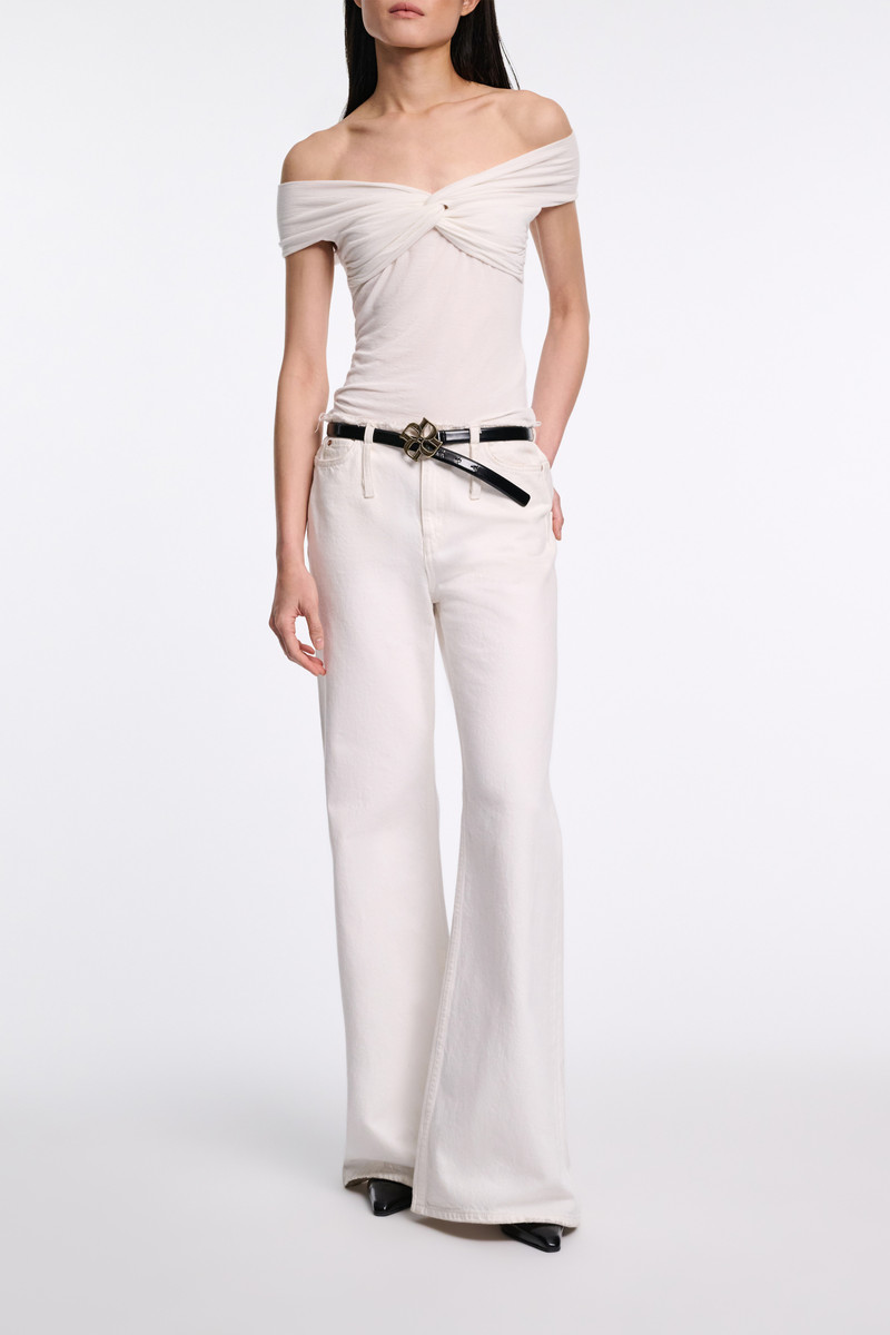 DOROTHEE SCHUMACHER SUBTLE SHINE d rose buckle belt outlook