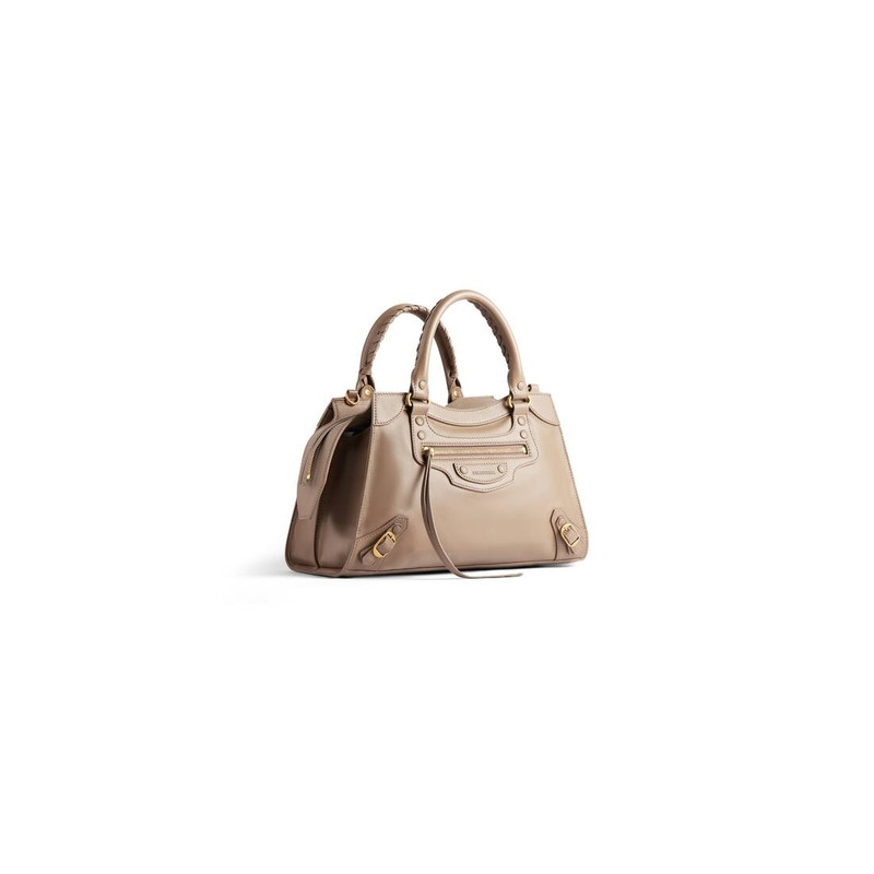 BALENCIAGA Women's Neo Classic Small Handbag in Light Brown outlook