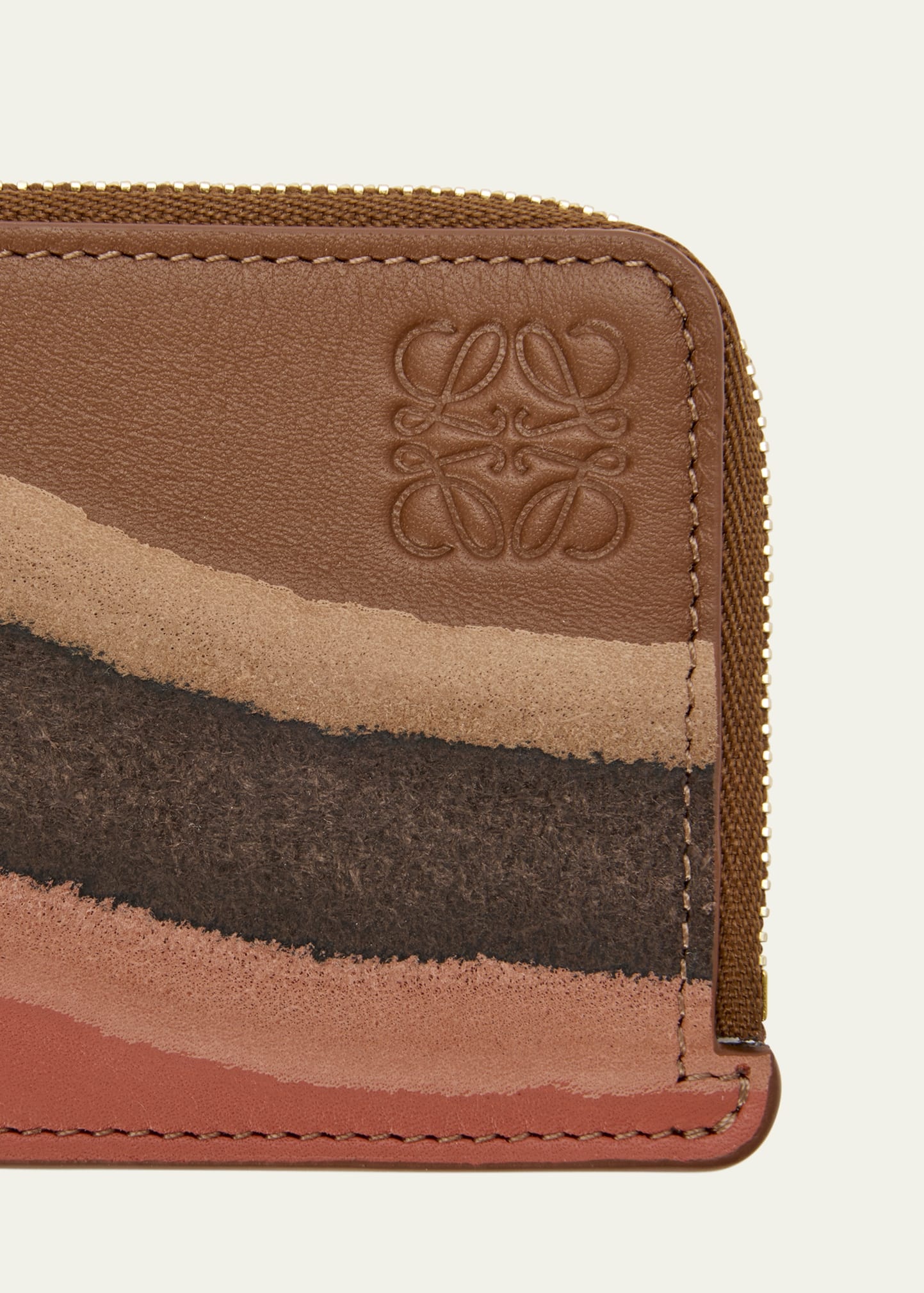 Landscape Card Holder in Calfskin Leather - 4