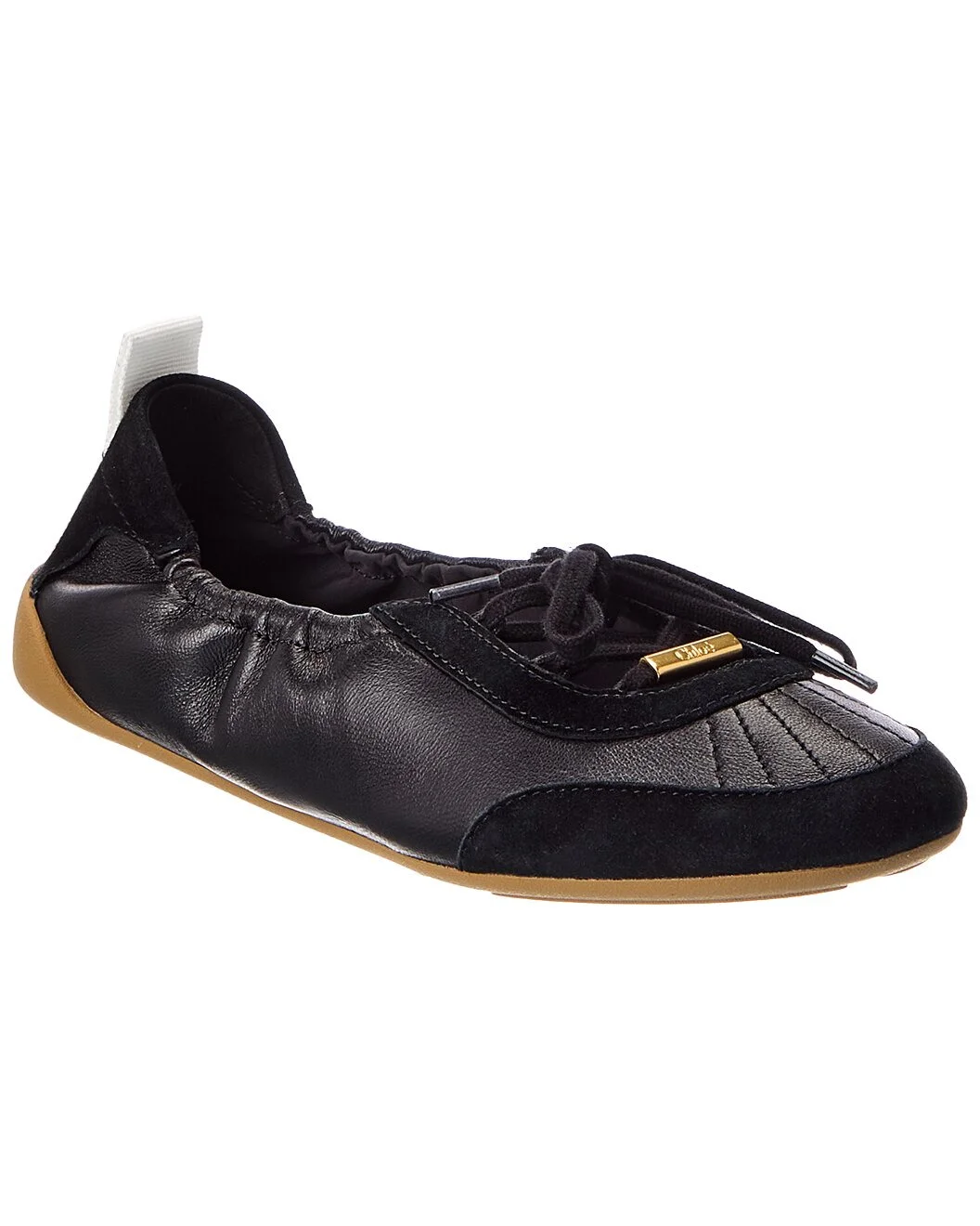 Chloé Kick Leather & Suede Ballerina Sneaker - 1