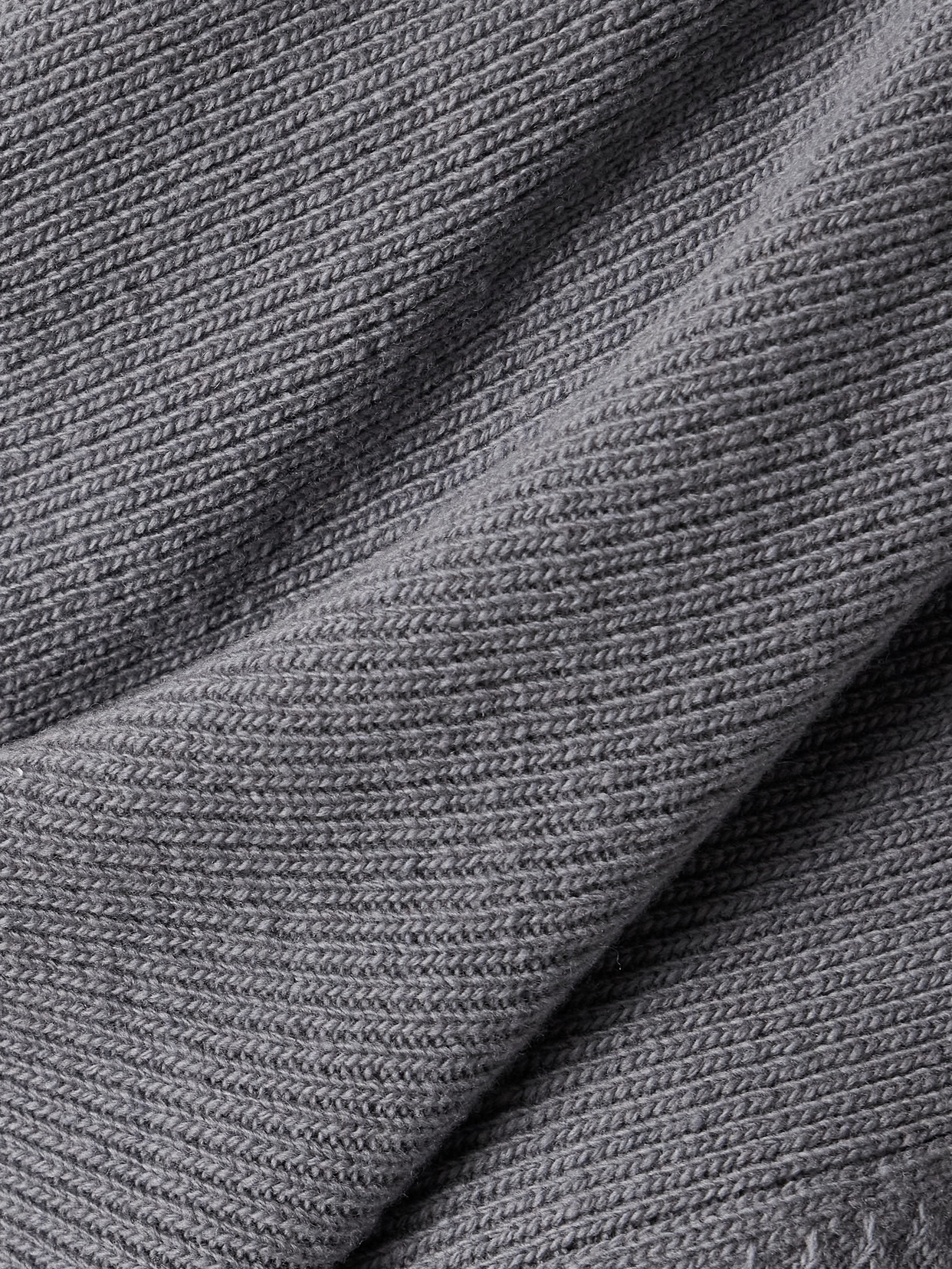 Oversized Scarf-detailed Gathered Wool Cardigan - 5
