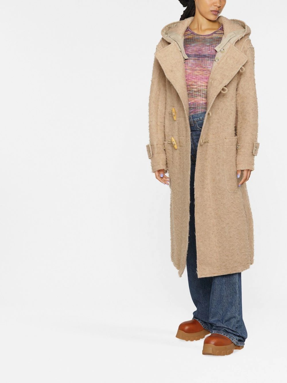 hooded duffle coat - 2