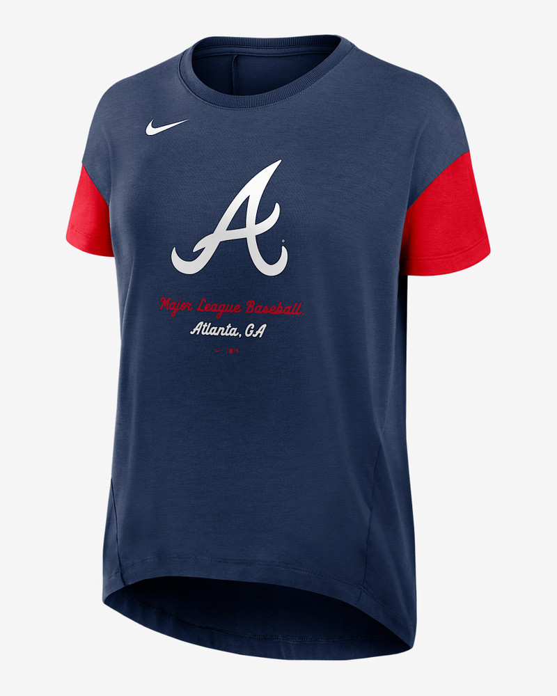 Atlanta Braves Flowy Women’s Nike Dri-FIT MLB T-Shirt 1