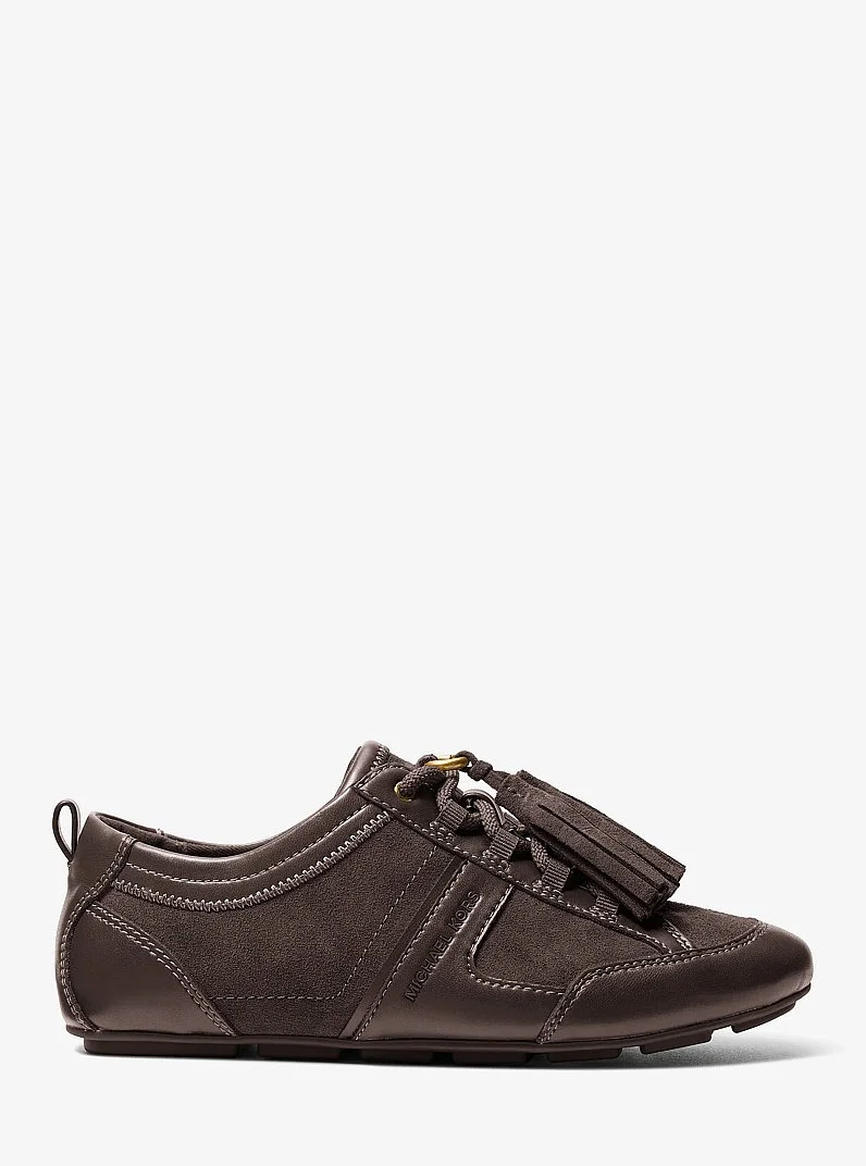 Keely Tassel Suede Trainer - 1