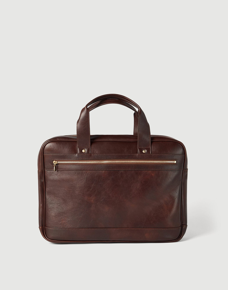 Calfskin briefcase with zipper 2
