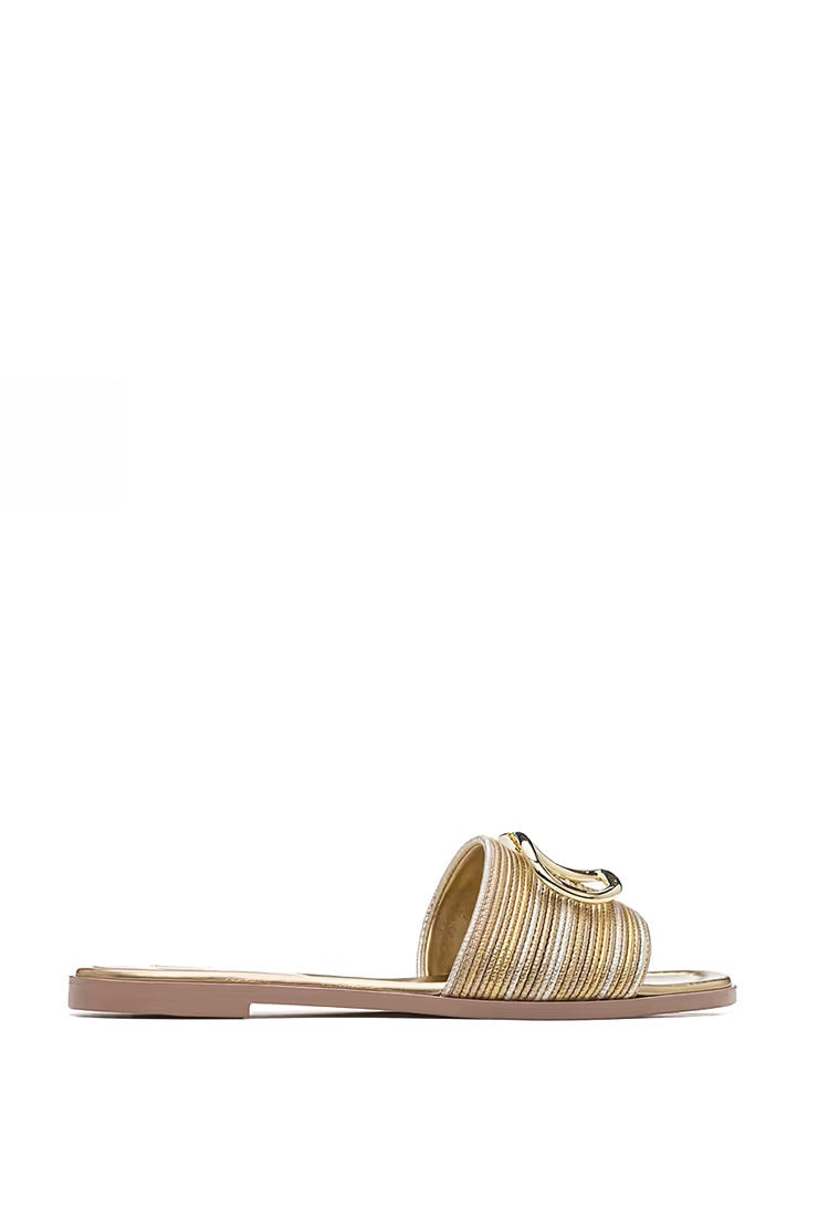 V-LOGO FLIP FLOPS TEXTILE - 1