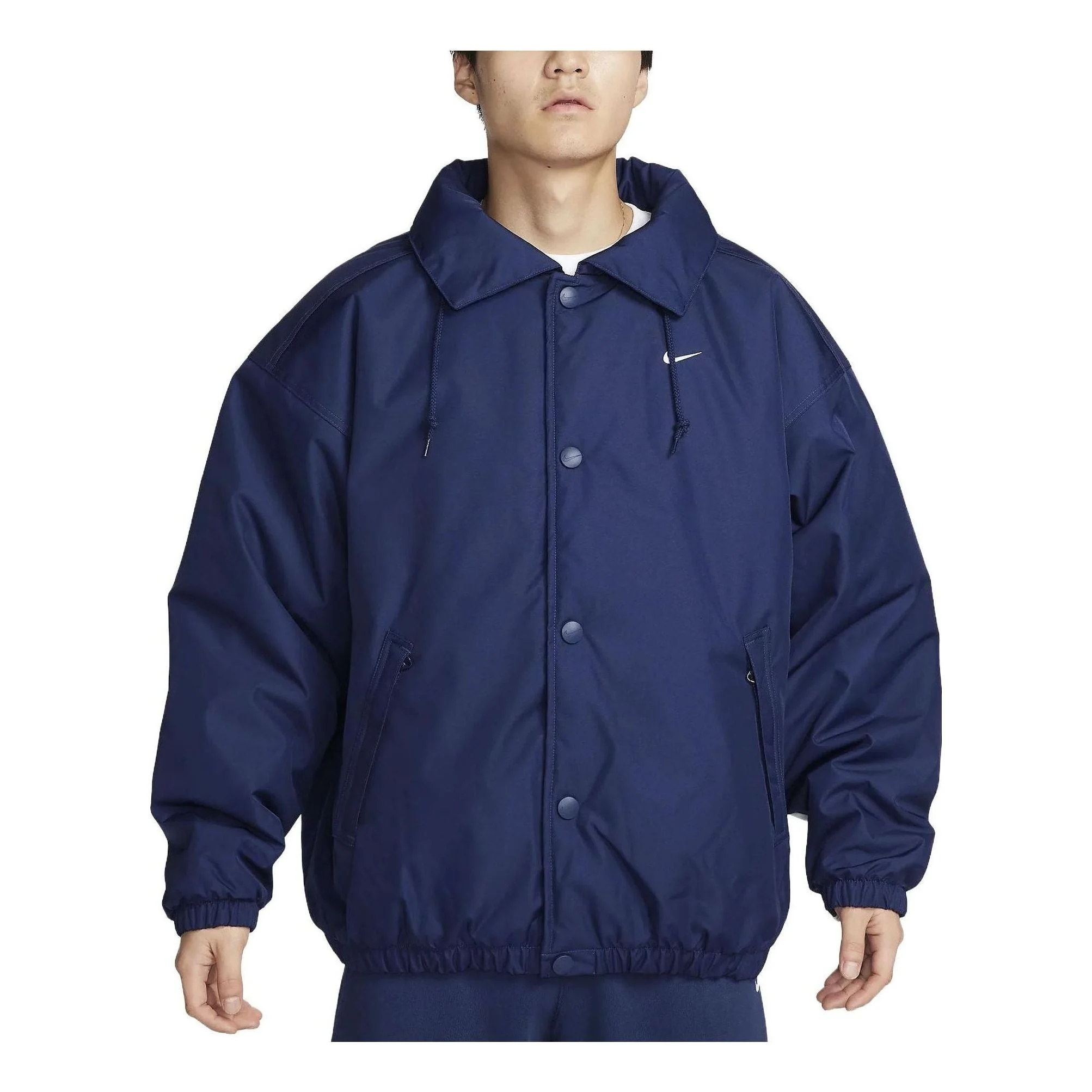 Nike Sportswear Solo Swoosh Puffer Jacket 'Navy Blue' FB7853-410 - 1