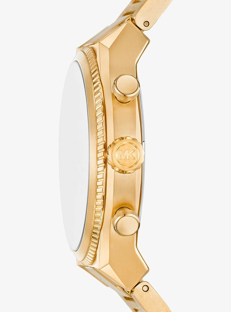 MICHAEL KORS Oversized Panorama Gold-Tone Watch outlook