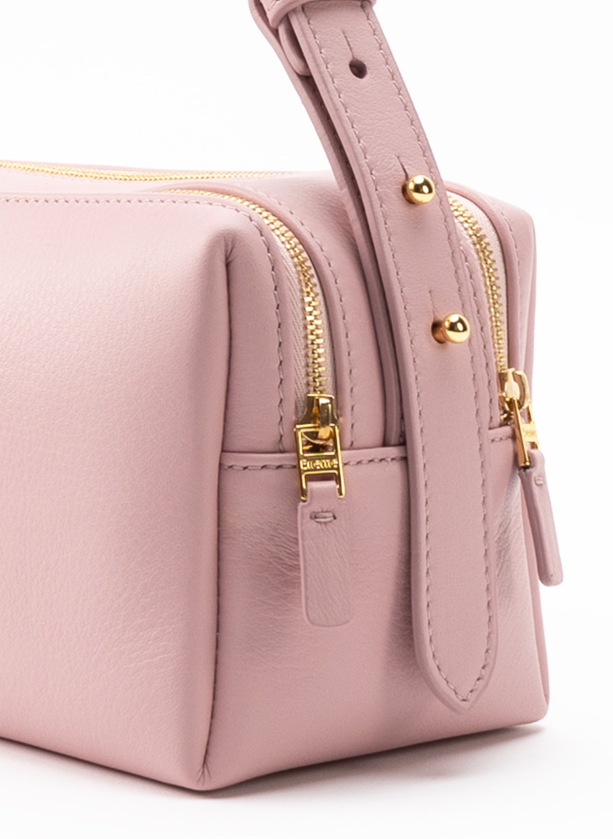 Trousse Pebbled Leather Pink - 3