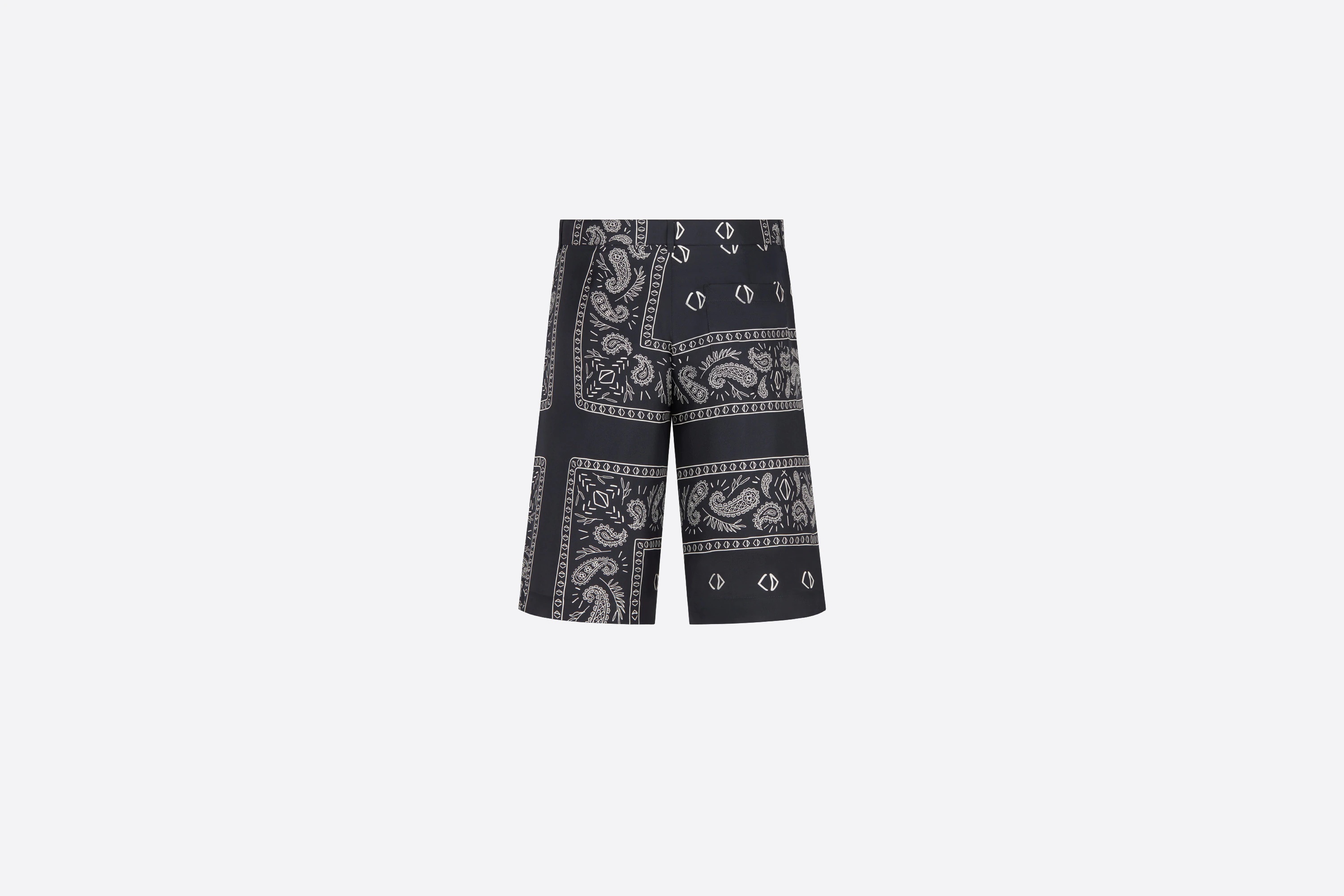 Bermuda Shorts with Bandana Motif - 2