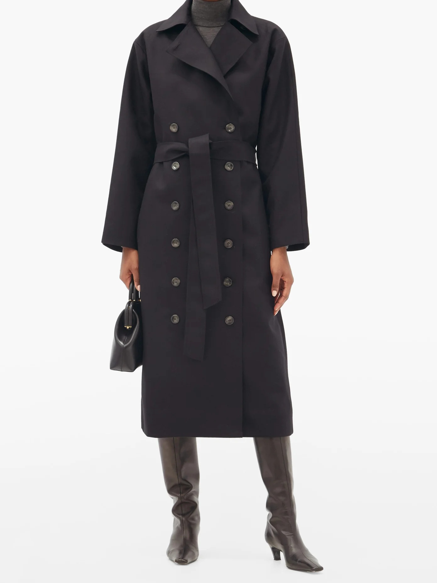 Terlago wool-blend trench coat - 2