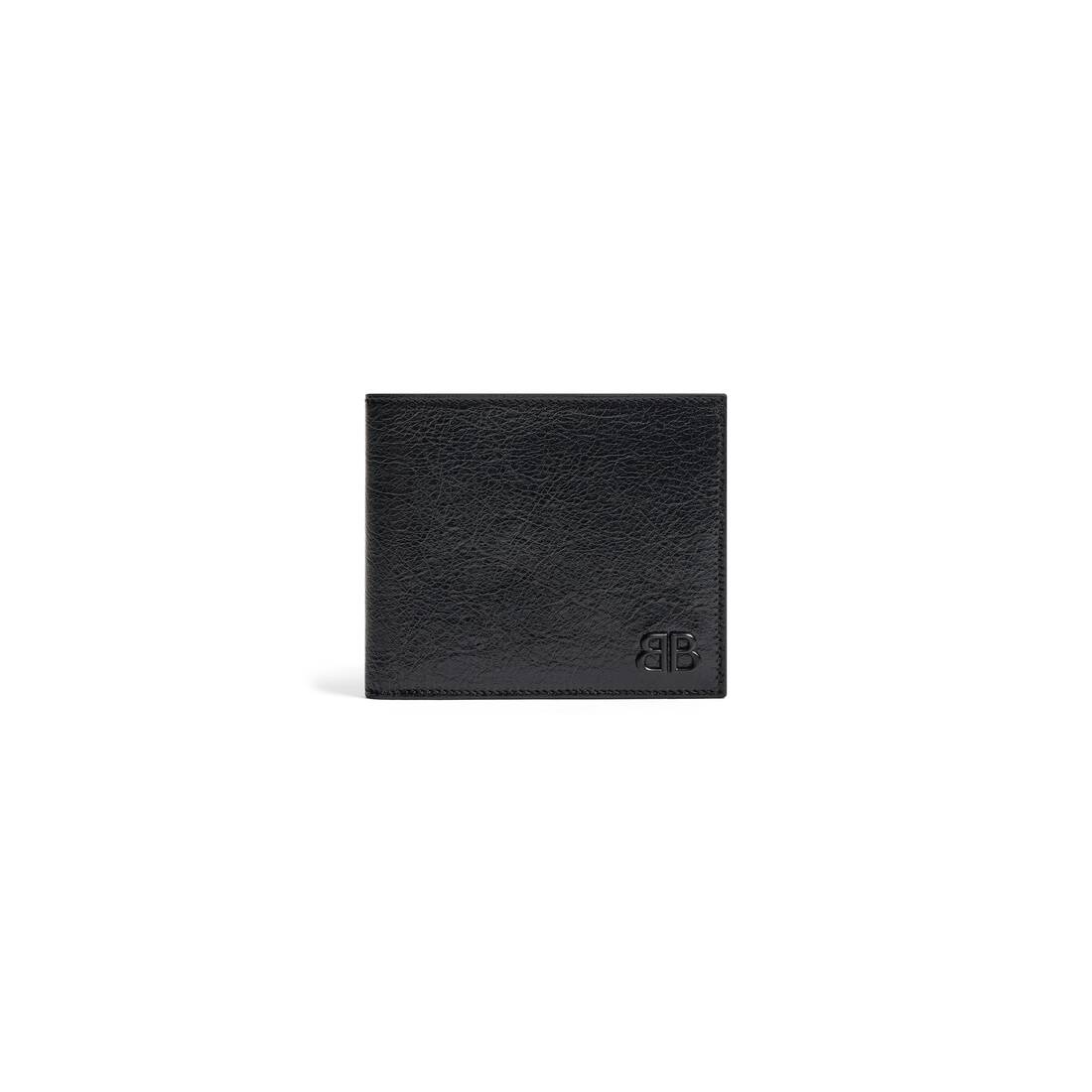 Men's Monaco Square Folded Wallet  in Black - 1