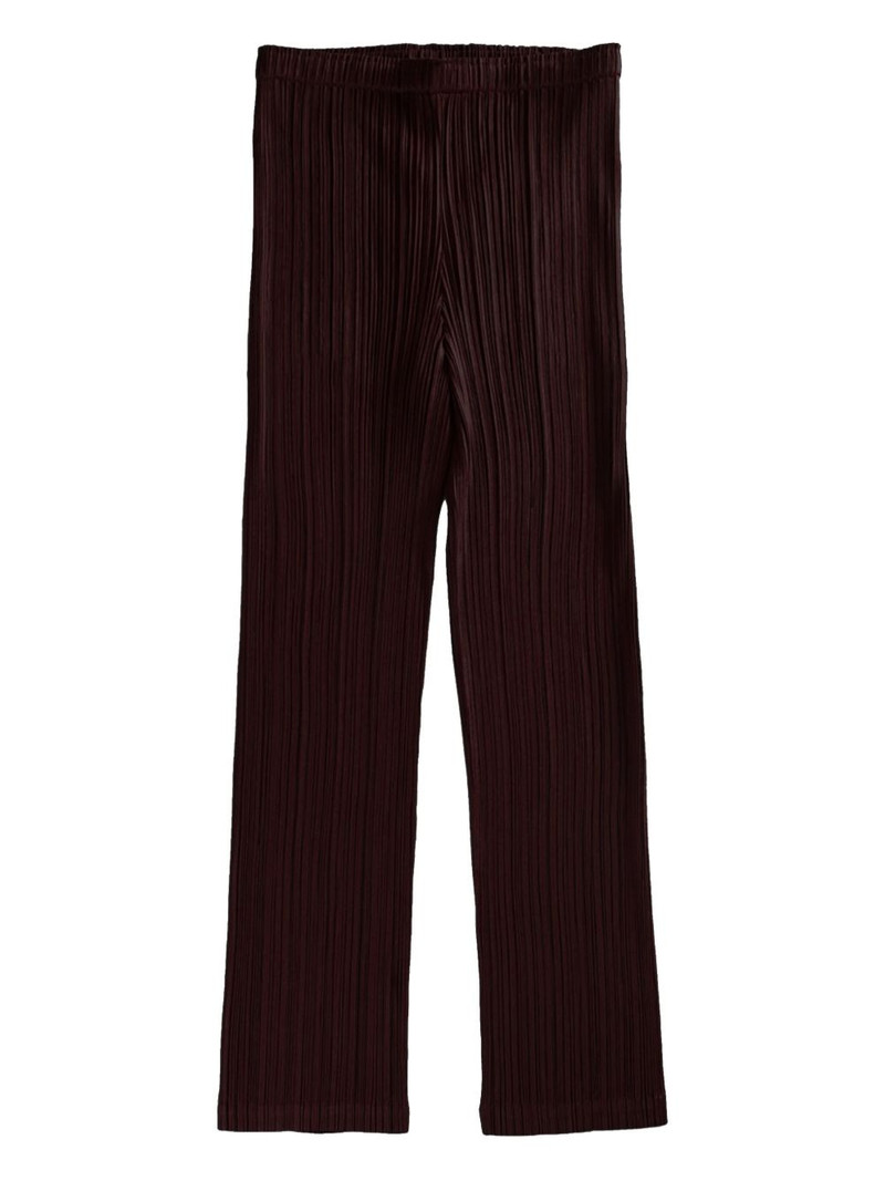 pleated straight-leg trousers 1