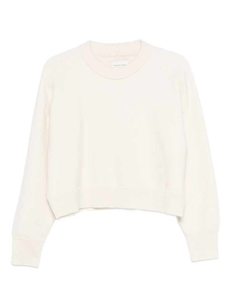 ribbed-trim sweater 1