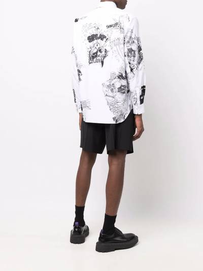 Comme des Garçons SHIRT graphic-print button-up shirt outlook