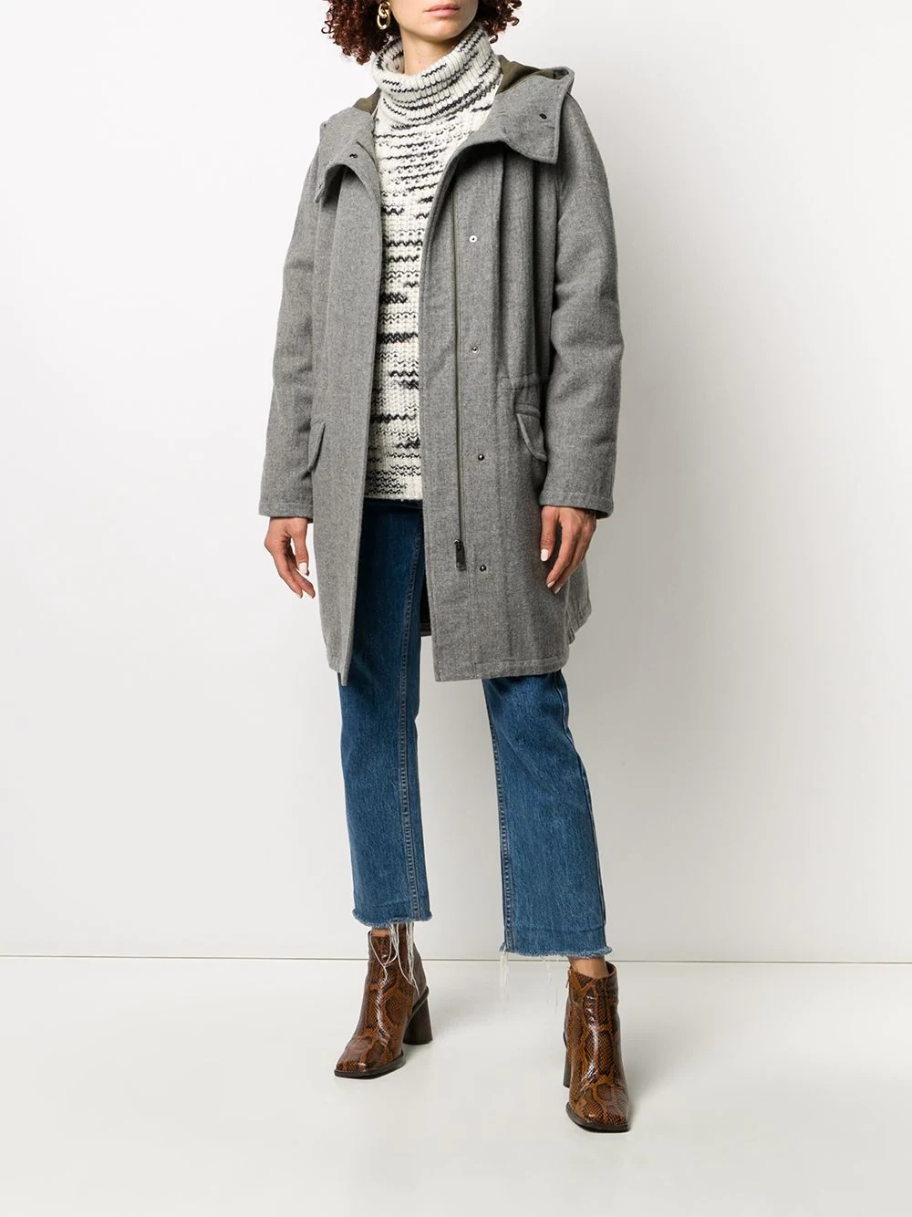 shearling lined parka - 6