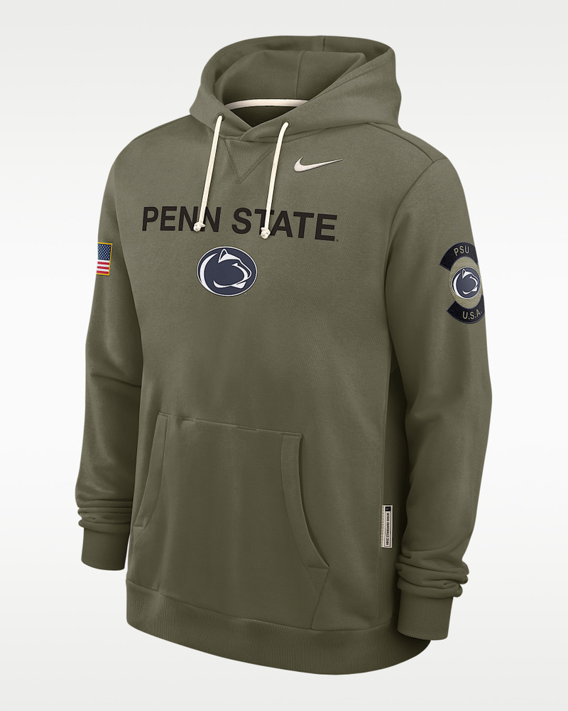 Penn State 2025 Military Appreciation Men's Nike Dri-FIT College Pullover Hoodie 1