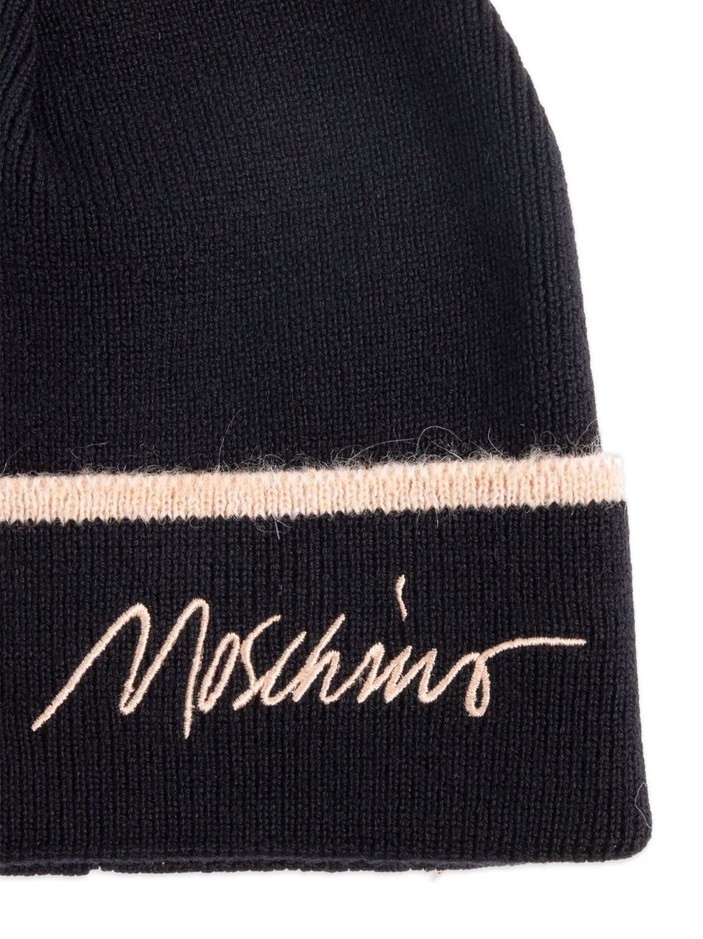 logo-lettering beanie hat - 3