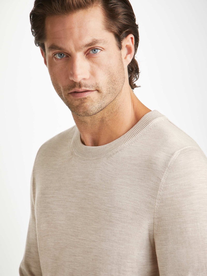 Men's Sweater Orson Merino Wool Oat - 8