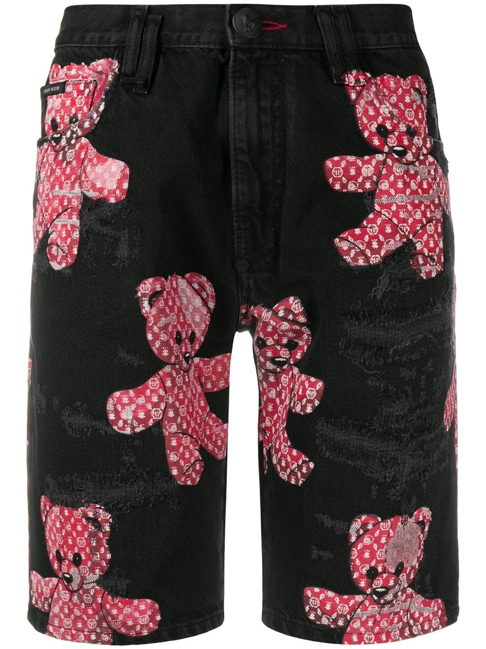 bermuda teddybear print shorts - 1