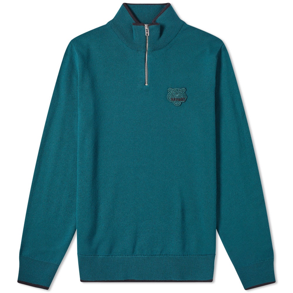 Kenzo Tiger Crest Half Zip Sweat - 1