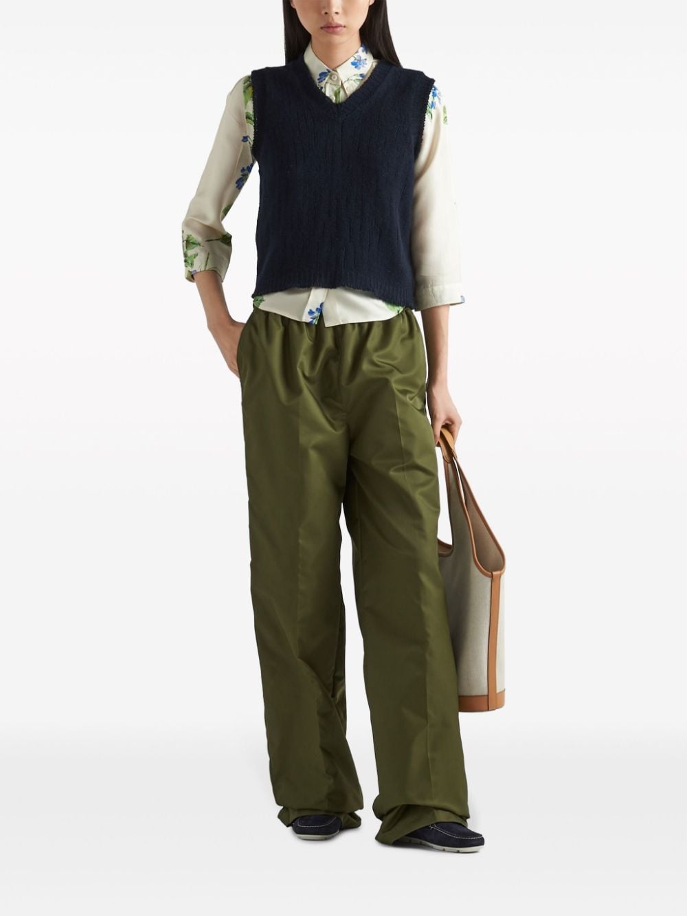 Re-Nylon straight-leg trousers - 2