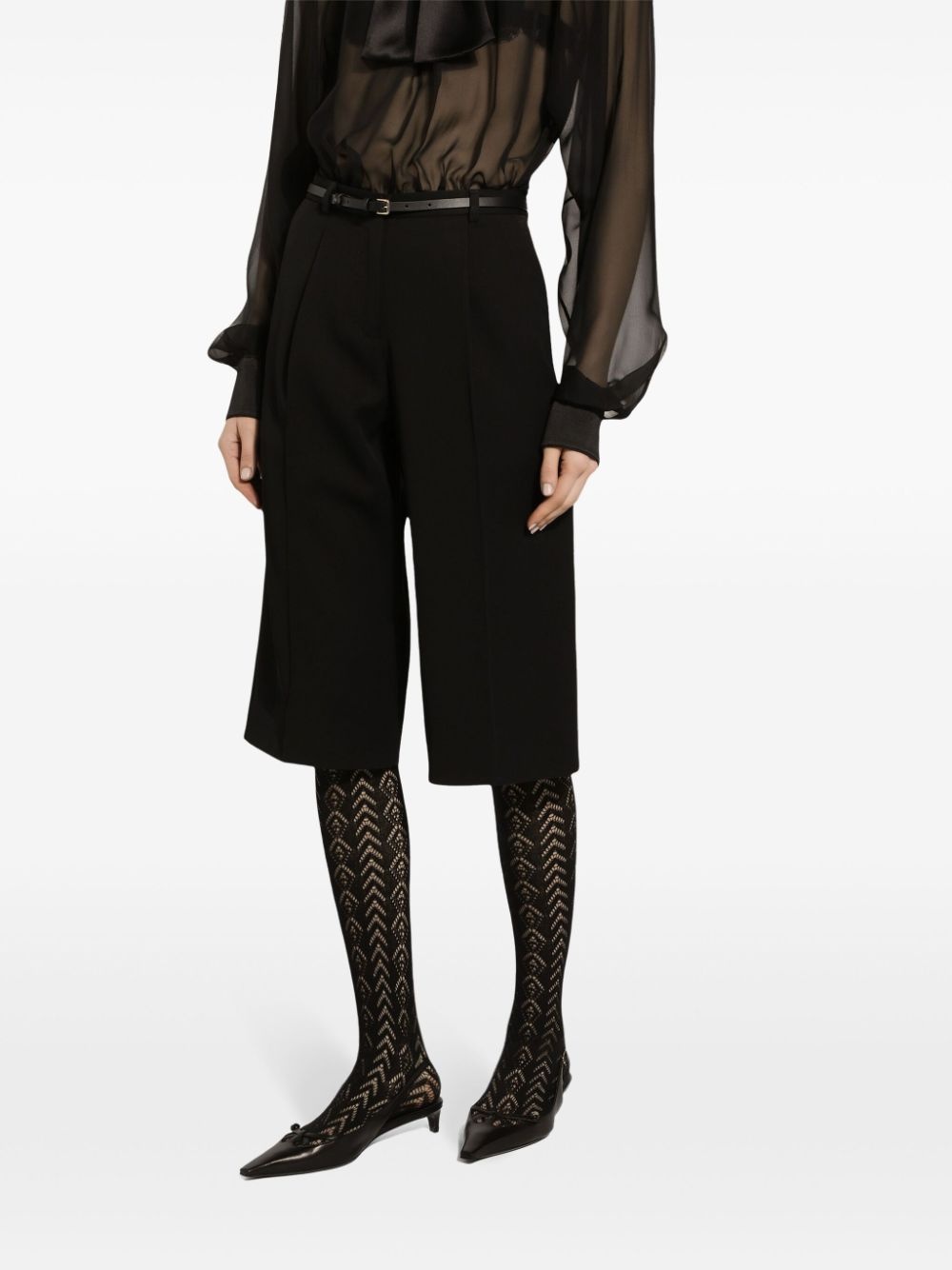 tailored knee-length shorts - 5