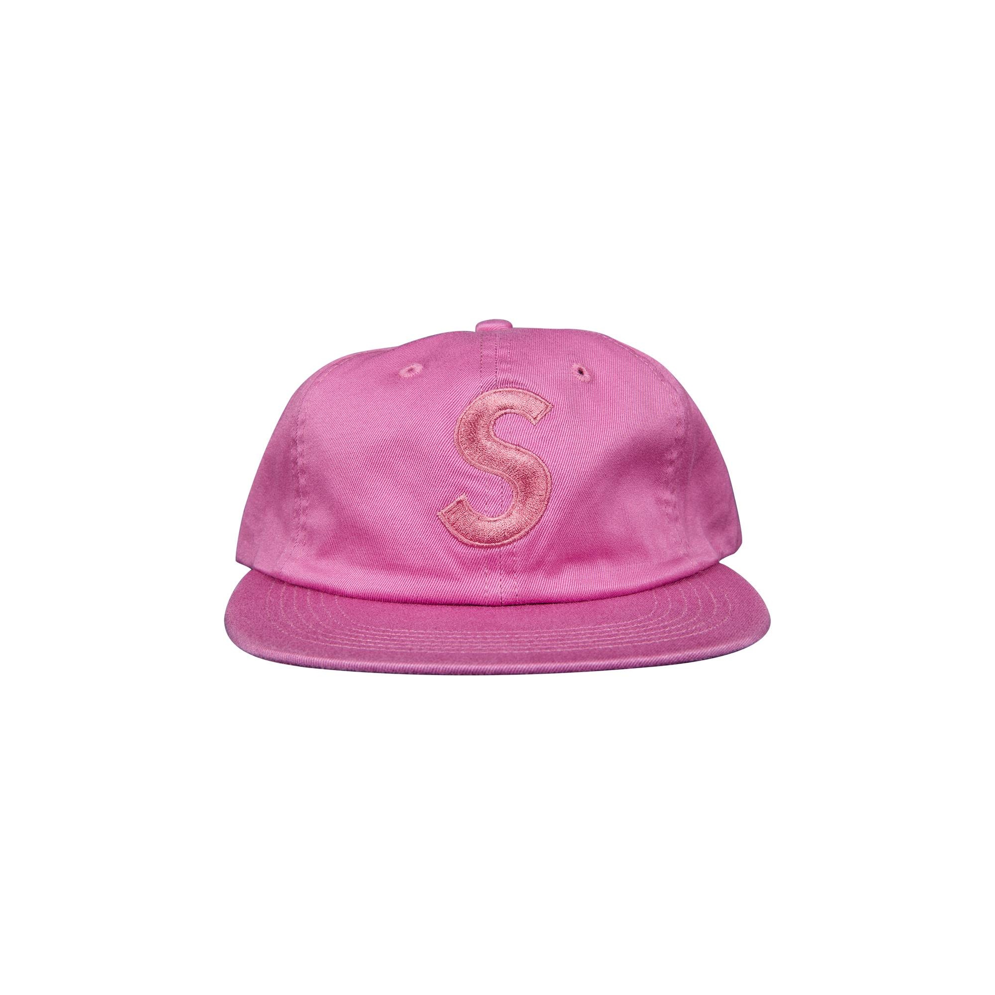 Supreme Tonal S Logo 6-Panel Hat 'Rose' - 1