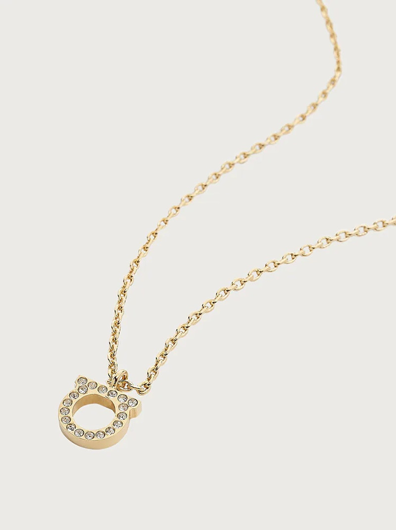FERRAGAMO GANCINI CRYSTALS NECKLACE (S) outlook