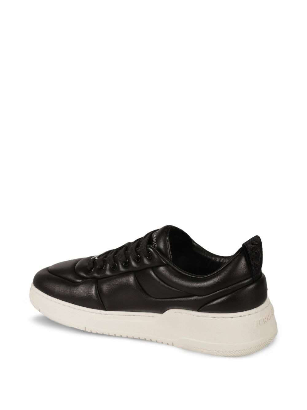 padded leather sneakers - 2