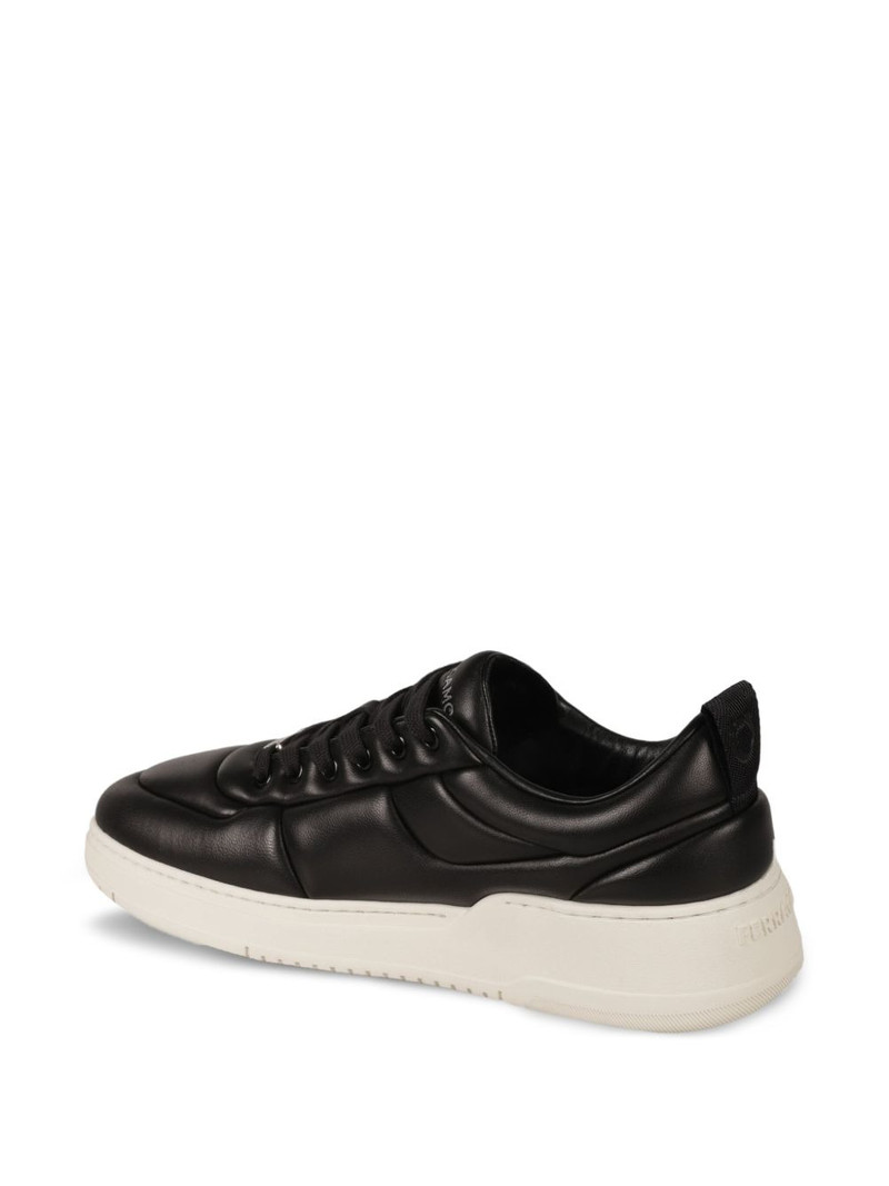 FERRAGAMO padded leather sneakers outlook